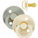 Sucettes BIBS Color Ivoire/Sauge Taille 2, Lot de 2