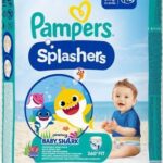 Pampers Splashers Couches de Bain Taille 3-4 (6-11kg) Pack de 12