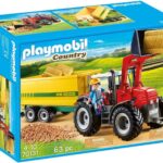 Playmobil Enfant Avec Tracteur Et Remorque